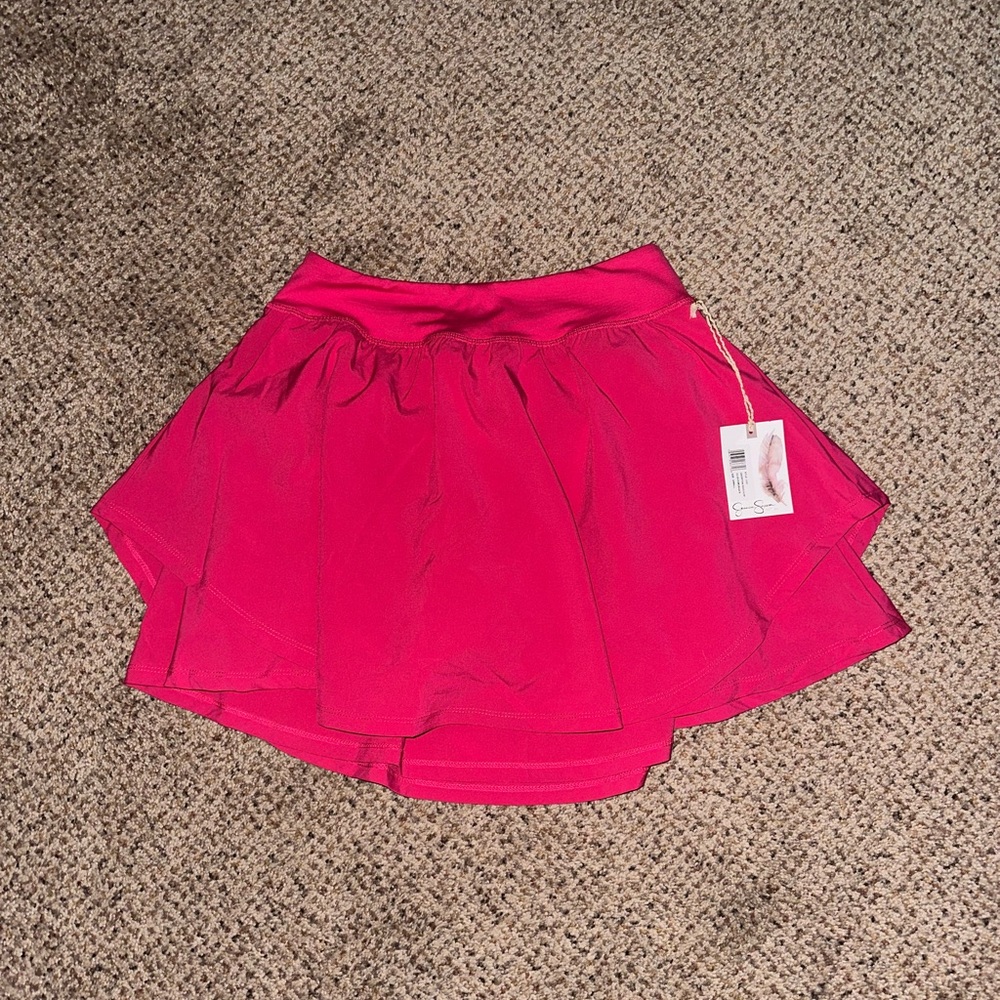 Pink athletic skort